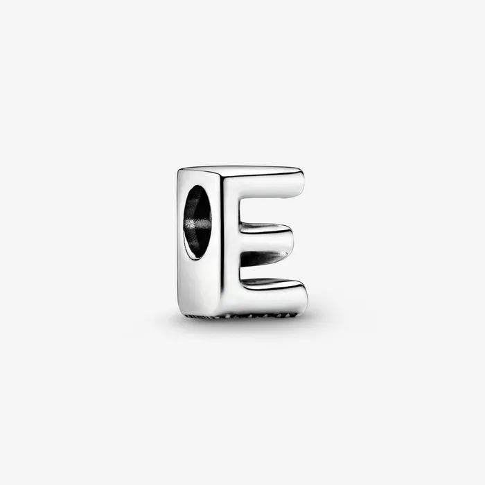 1 Bracelet2 Charms 99 Women Pandora Letter E Alphabet Charm