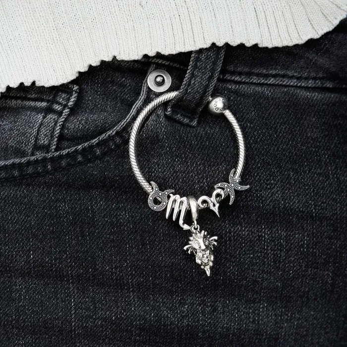 1 Bracelet2 Charms 99 Women Pandora Sparkling Taurus Zodiac Charm