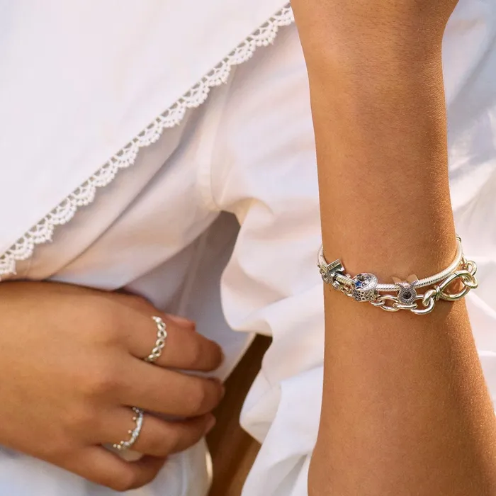 1 Bracelet2 Charms 99 Women Pandora Sparkling Taurus Zodiac Charm