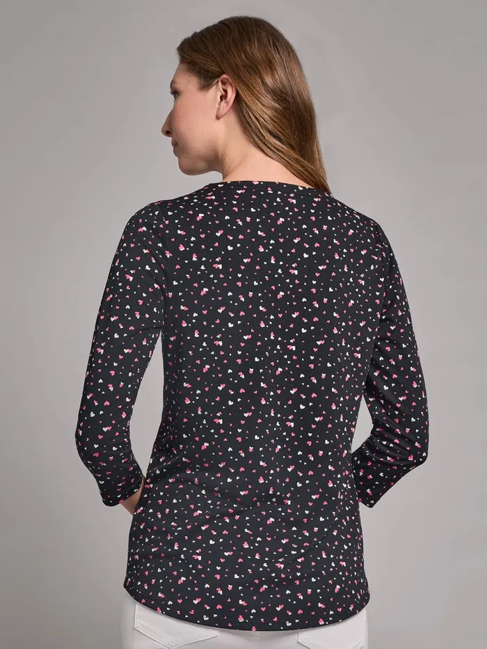 34 Sleeve Keyhole Neck Print Top Moss Crepe Women Jones New York Tops and Blouses 34 Sleeve Keyhole Neck Print Top Moss Crepe Women Jones New York Tops and Blouses
