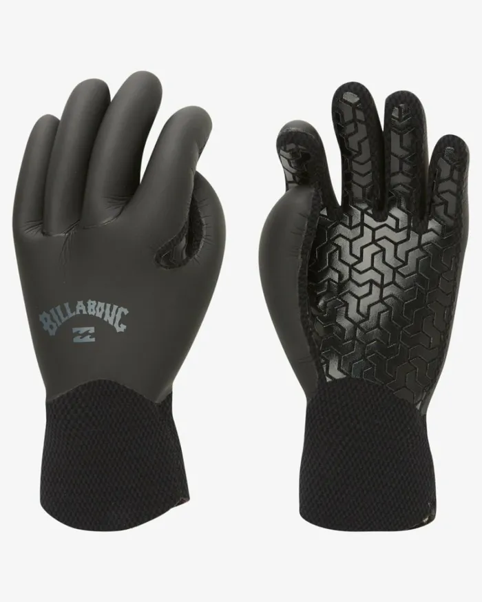 3mm Furnace Wetsuit Gloves Black Men Billabong Surf Accessories
