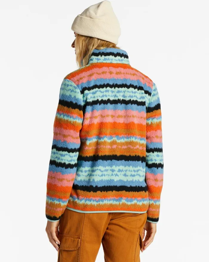 ADiv Boundary Mock 3 HalfZip Pullover Sweatshirt Shallow Sea Women Billabong Sweatshirts and Fleece