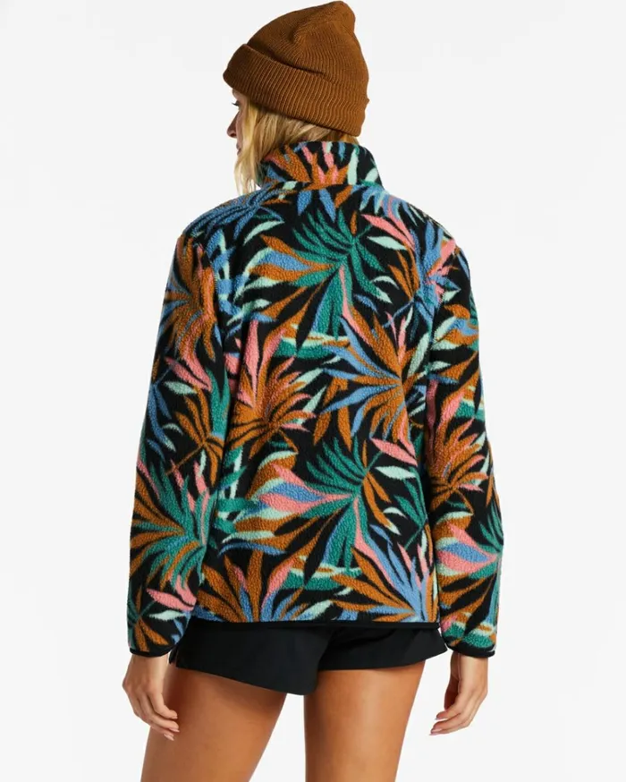 ADiv Boundary Mock 3 HalfZip Pullover Sweatshirt Stormy Blue Women Billabong Sweatshirts and Fleece