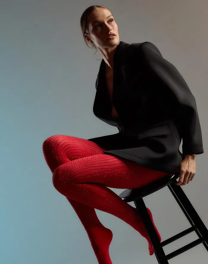 Accessories and Gifts Women Cynthia Rowley Crystal Knit Tights