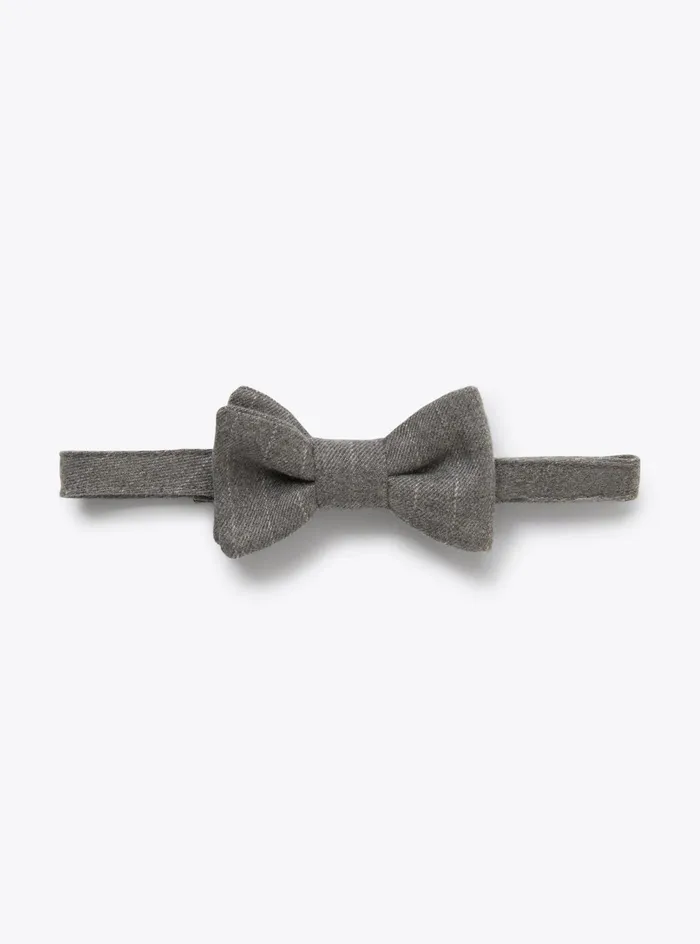 Accessories Boy 216 Il Gufo Pinstriped Technowool Bow Tie