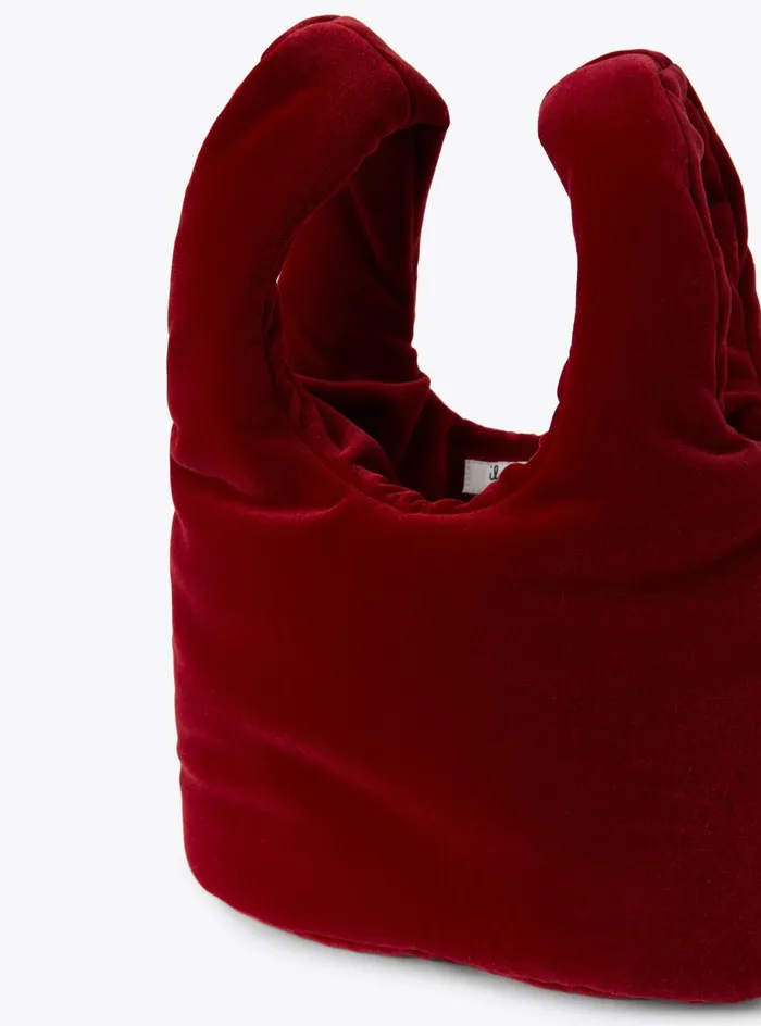Accessories Girl 216 Il Gufo Velvet Bucket Bag