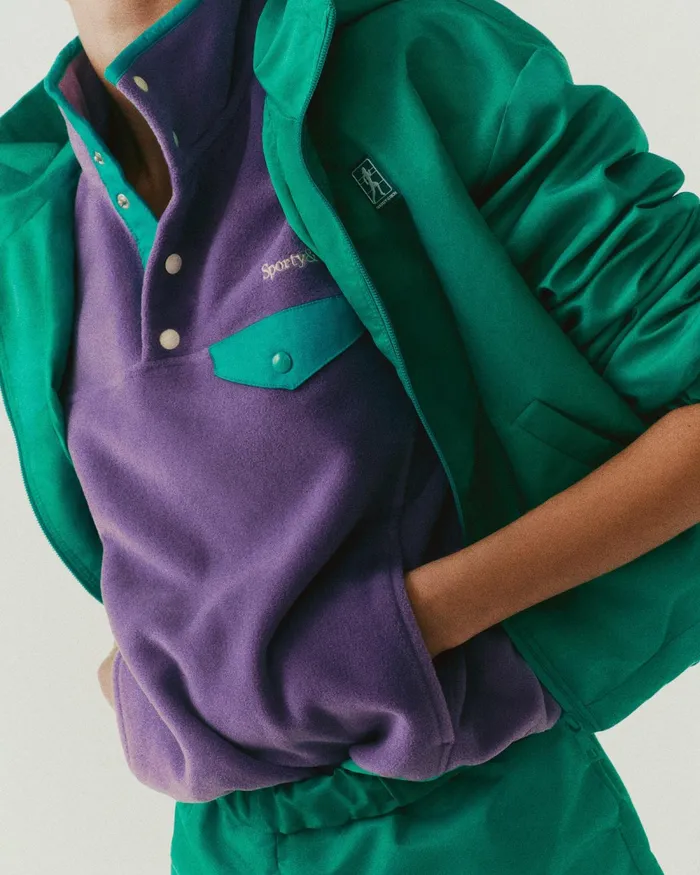 Activewear Women Sporty and Rich Running Woman Nylon Windbreaker 8211 Spring GreenWhite