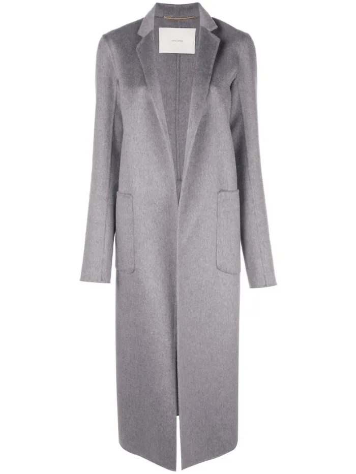 Adam Lippes Abrigo Vanessa De Cashmere Zibelina Cuero Gris Womens Coats and Jackets