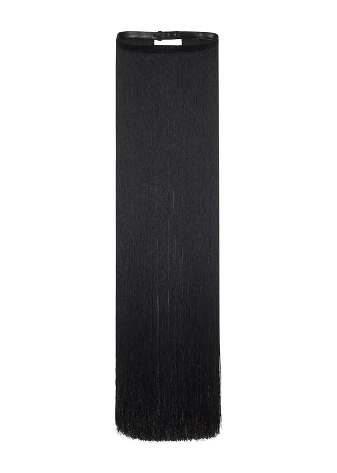 Adam Lippes Artemis Belt Black Fringe Womens Accessories