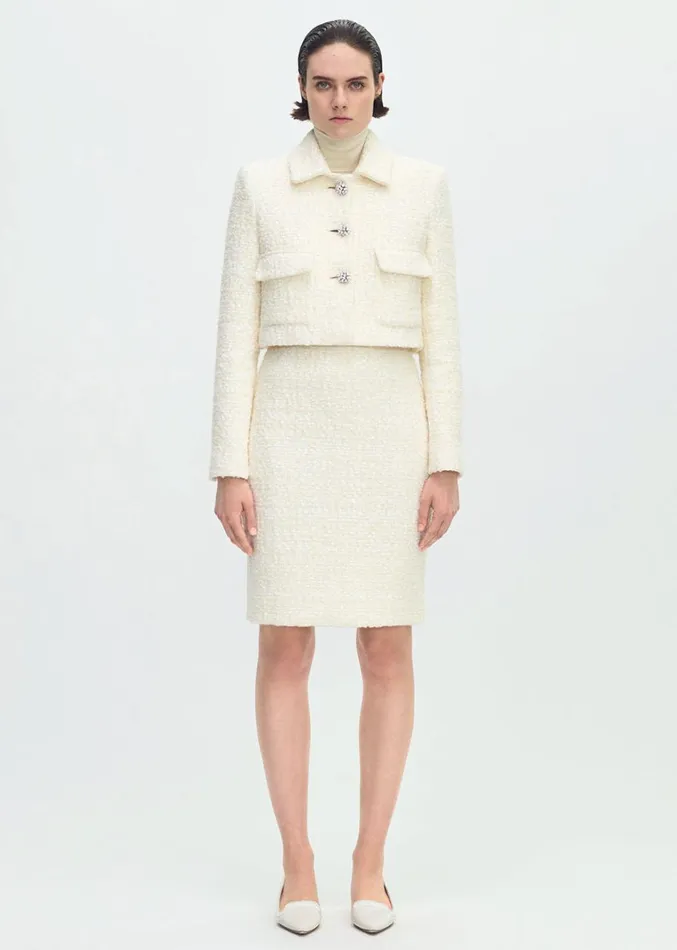 Adam Lippes Blair Skirt Ivory Womens Skirts