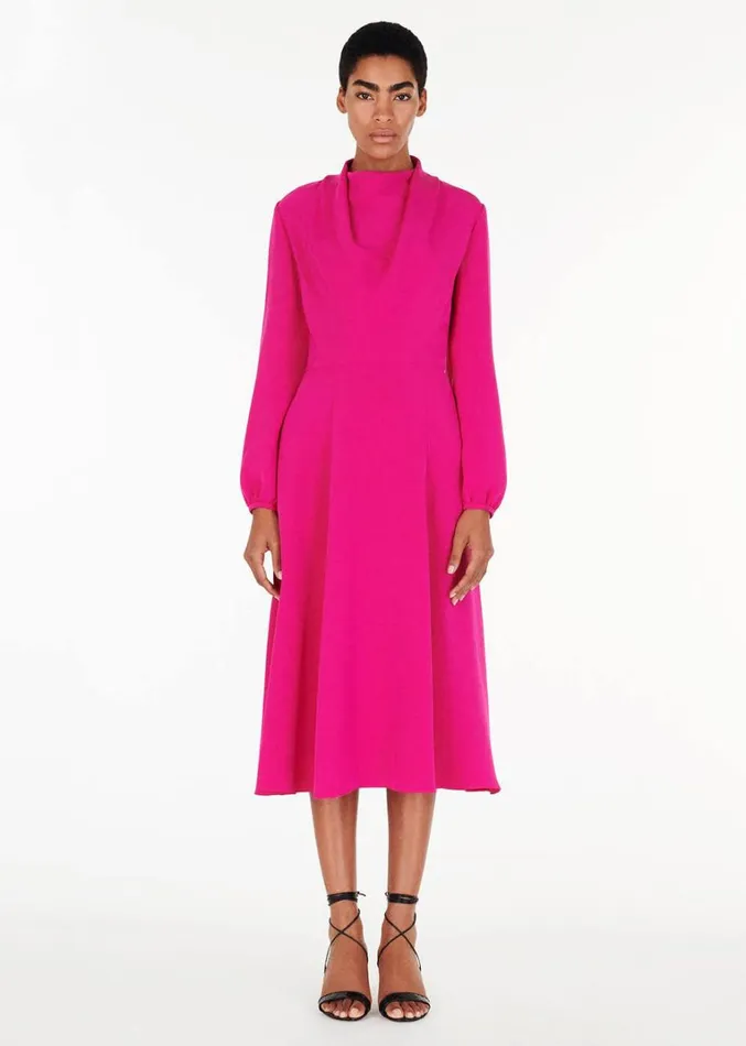 Adam Lippes Blythe Dress Magenta Womens Dresses