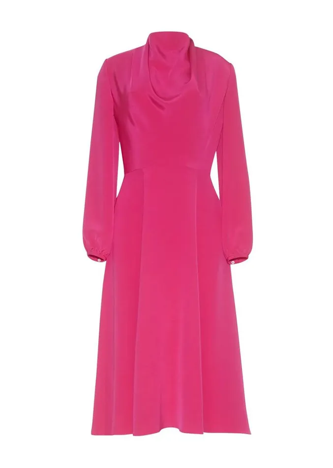 Adam Lippes Blythe Dress Magenta Womens Dresses