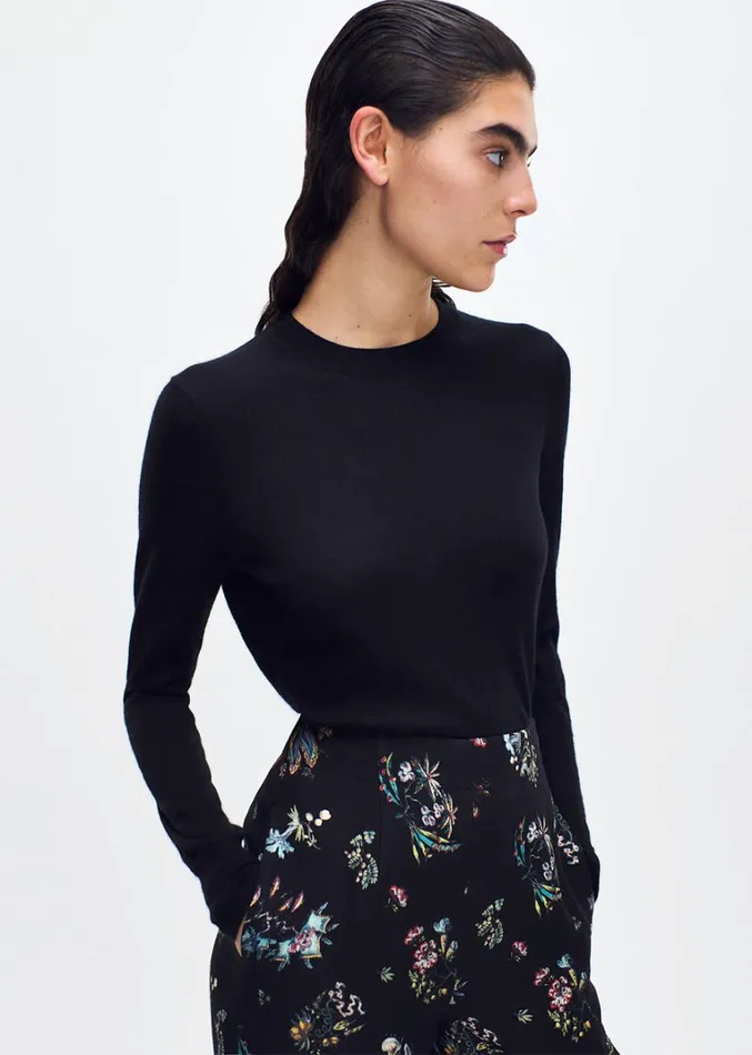 Adam Lippes Callen Pant Black Floral Womens Pants