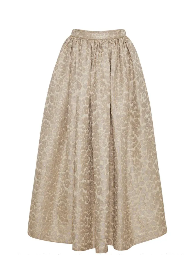 Adam Lippes Cosmina Skirt Pale Grey Multi Womens Skirts