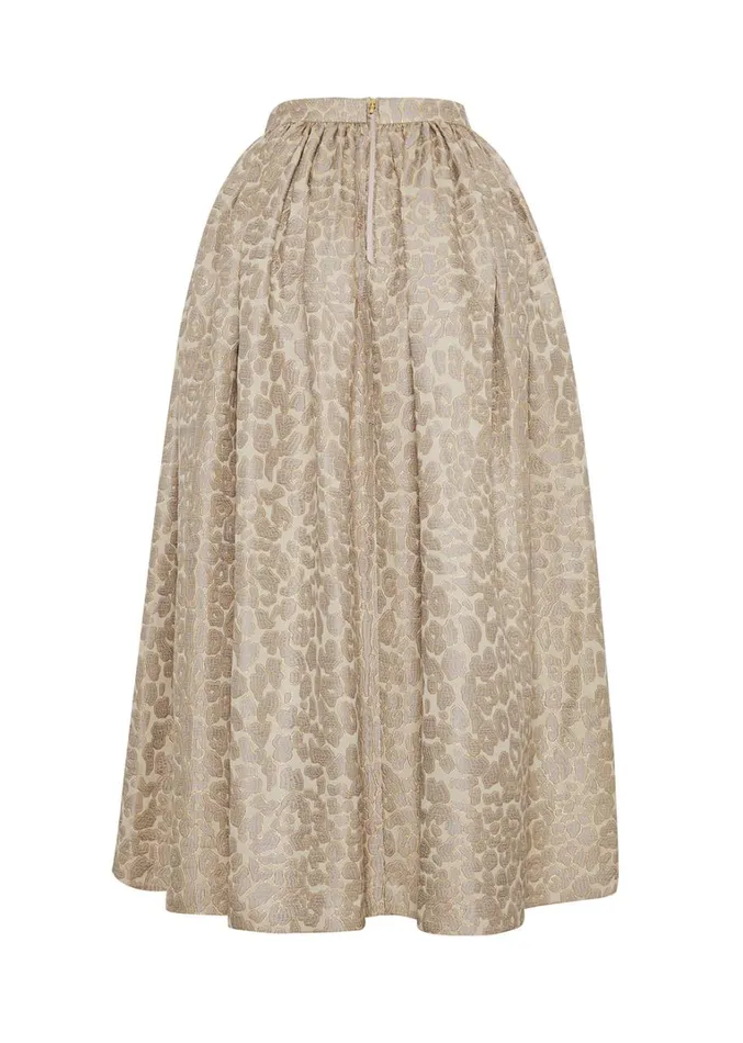 Adam Lippes Cosmina Skirt Pale Grey Multi Womens Skirts