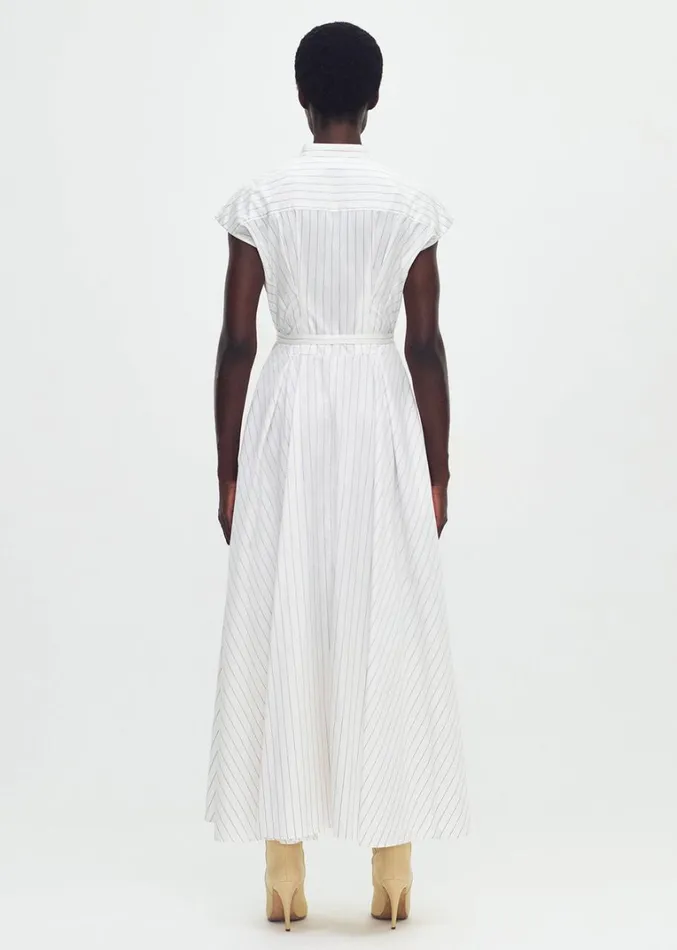 Adam Lippes Dejeuner Dress Whiteink Womens Dresses