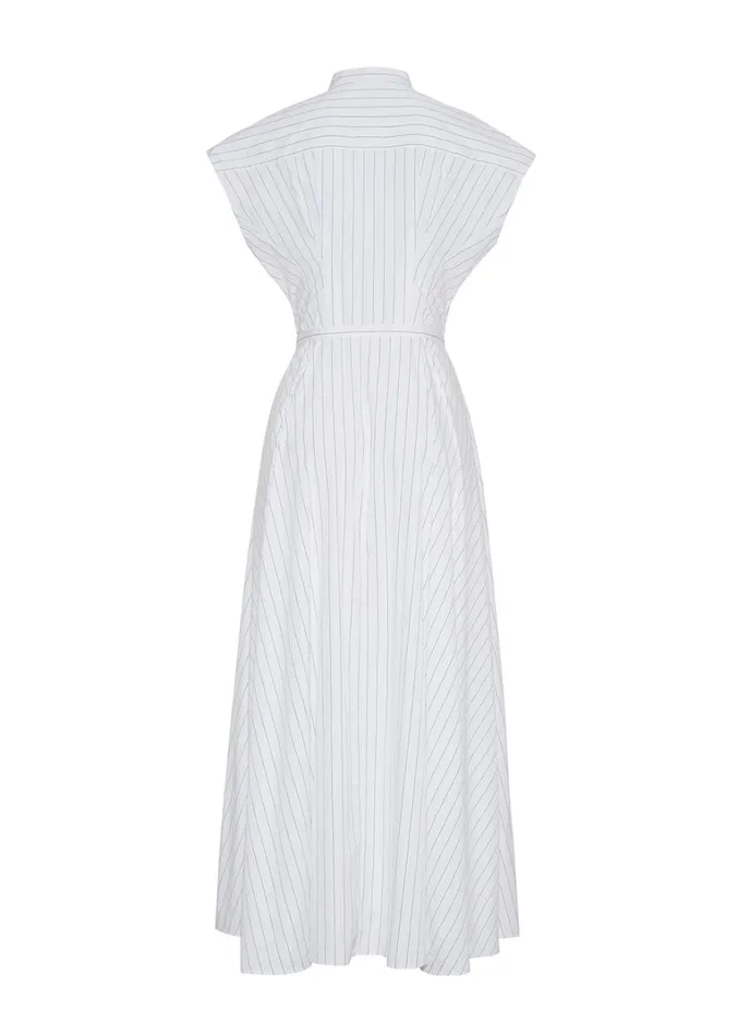 Adam Lippes Dejeuner Dress Whiteink Womens Dresses