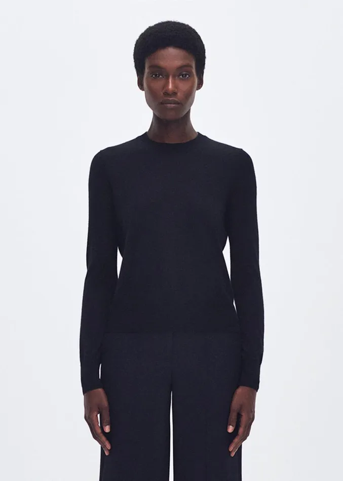 Adam Lippes Didion Knit Black Womens Sweaters and Knitwear