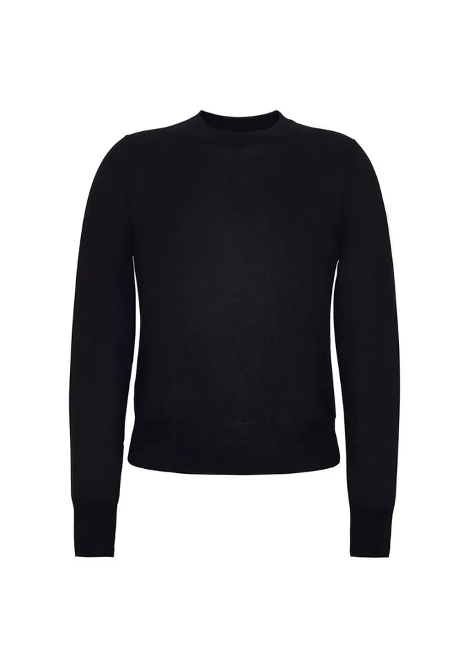 Adam Lippes Didion Knit Black Womens Sweaters and Knitwear