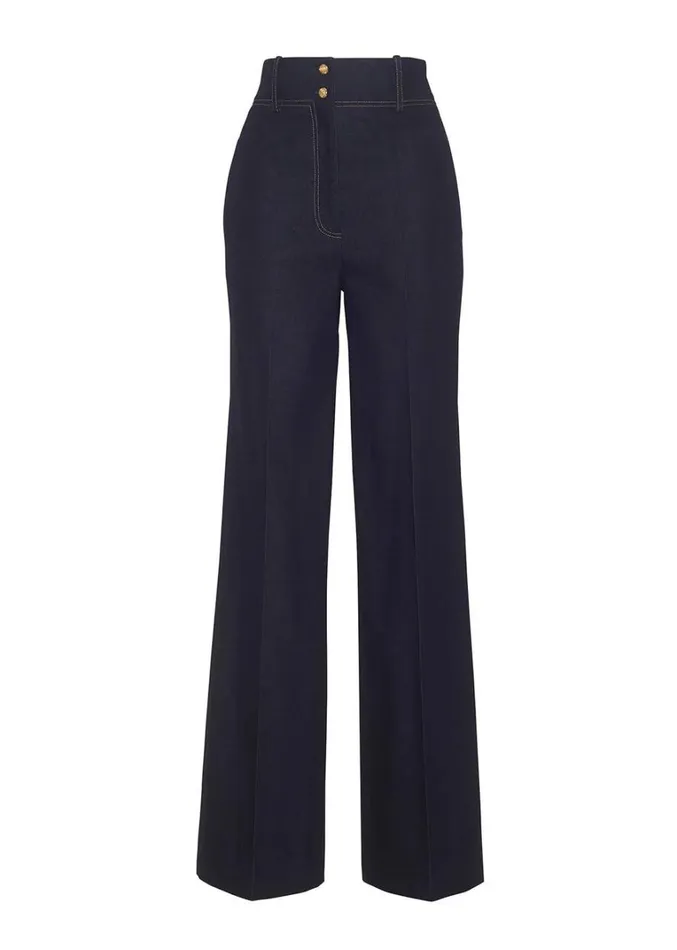 Adam Lippes Hugo Pant Indigo Womens Pants