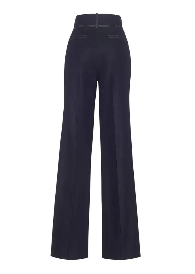 Adam Lippes Hugo Pant Indigo Womens Pants