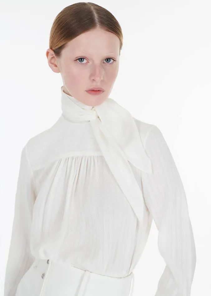 Adam Lippes Leigh Top Ivory Womens Tops