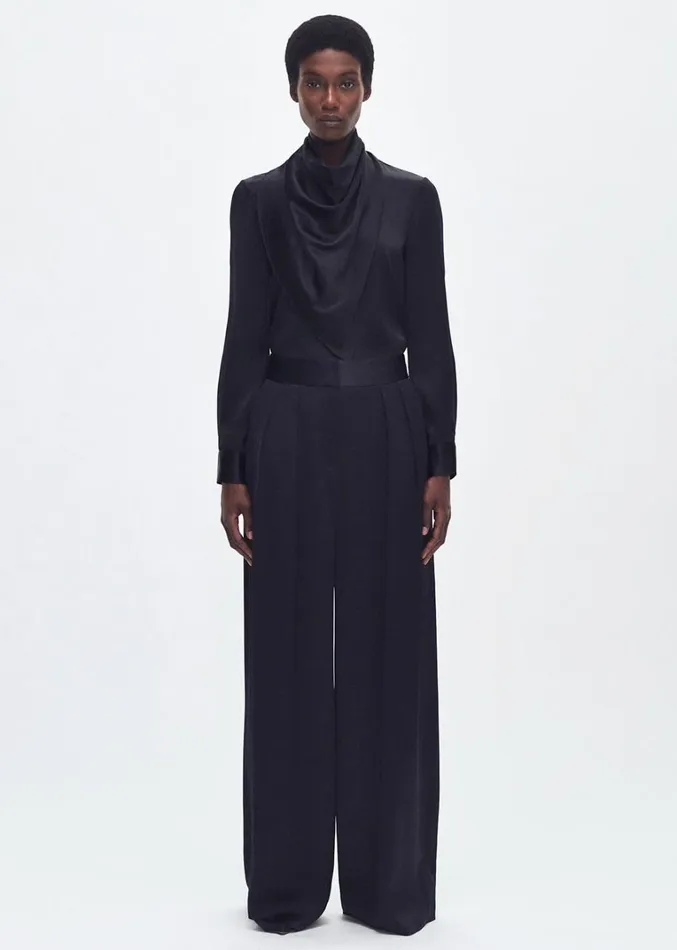 Adam Lippes Nils Pant Black Womens Pants