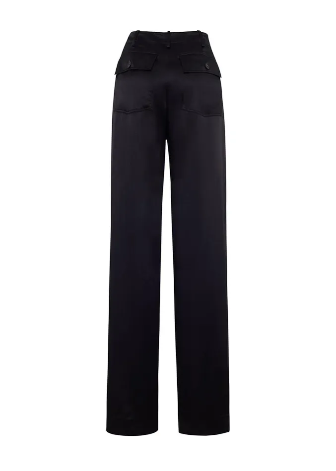 Adam Lippes Nils Pant Black Womens Pants