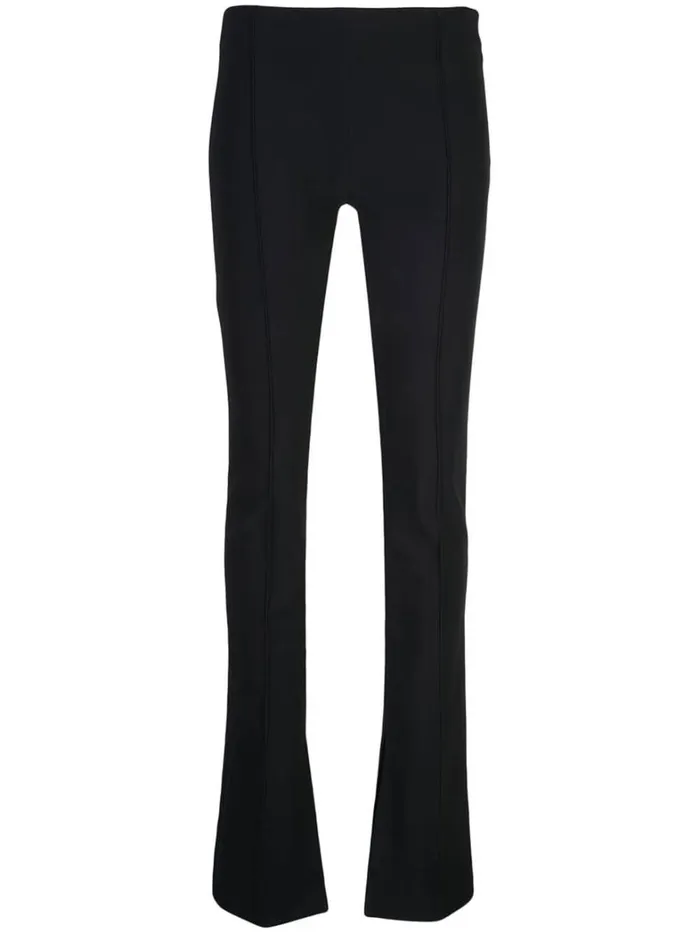 Adam Lippes Pantaln Eva Flare De Neopreno Adherido Negro Womens Pants