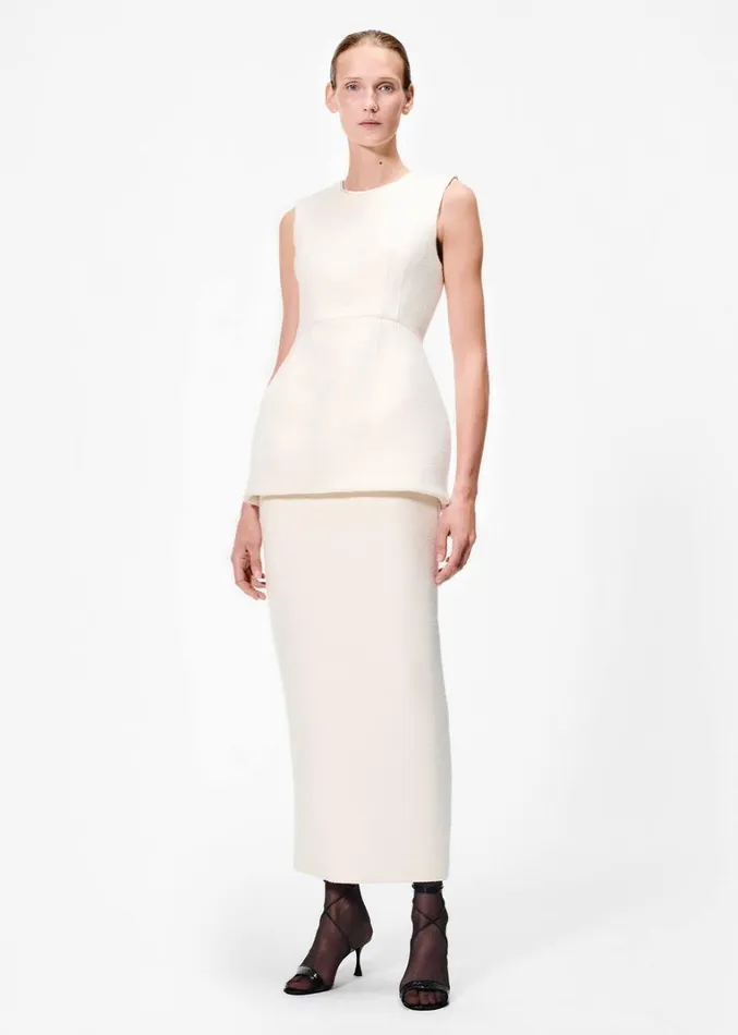 Adam Lippes Perry Skirt Ivory Womens Skirts