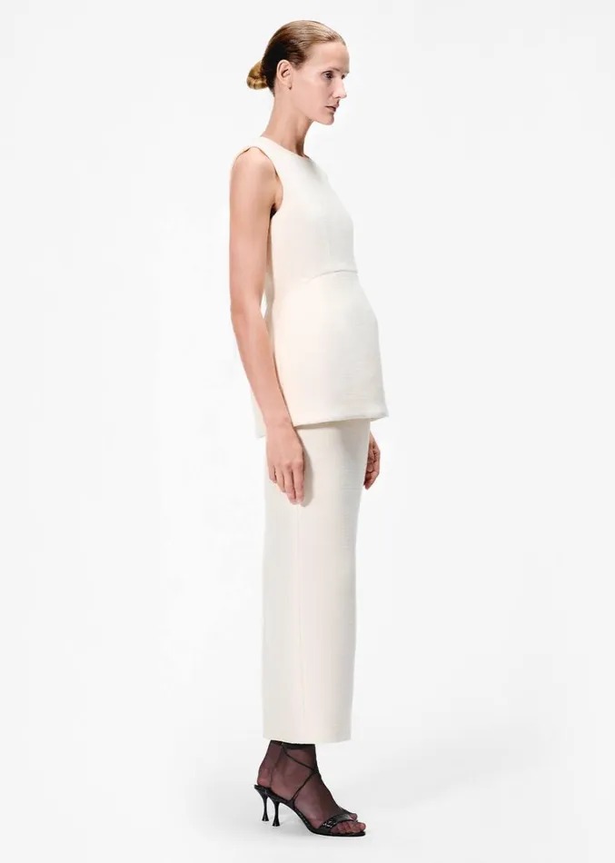 Adam Lippes Perry Skirt Ivory Womens Skirts