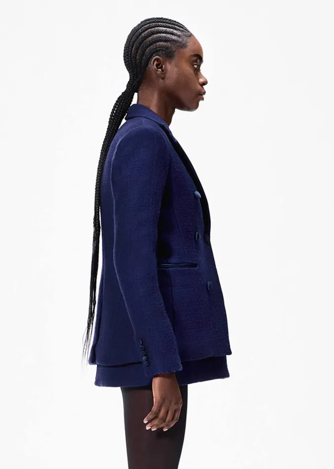 Adam Lippes Spencer Jacket Navy Womens Coats and Jackets