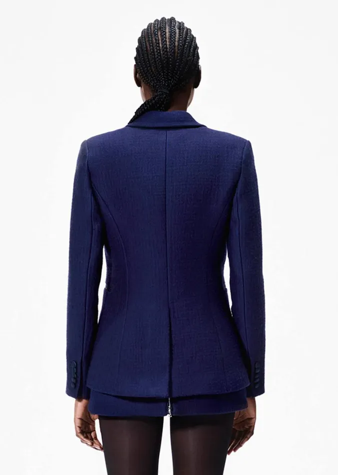Adam Lippes Spencer Jacket Navy Womens Coats and Jackets