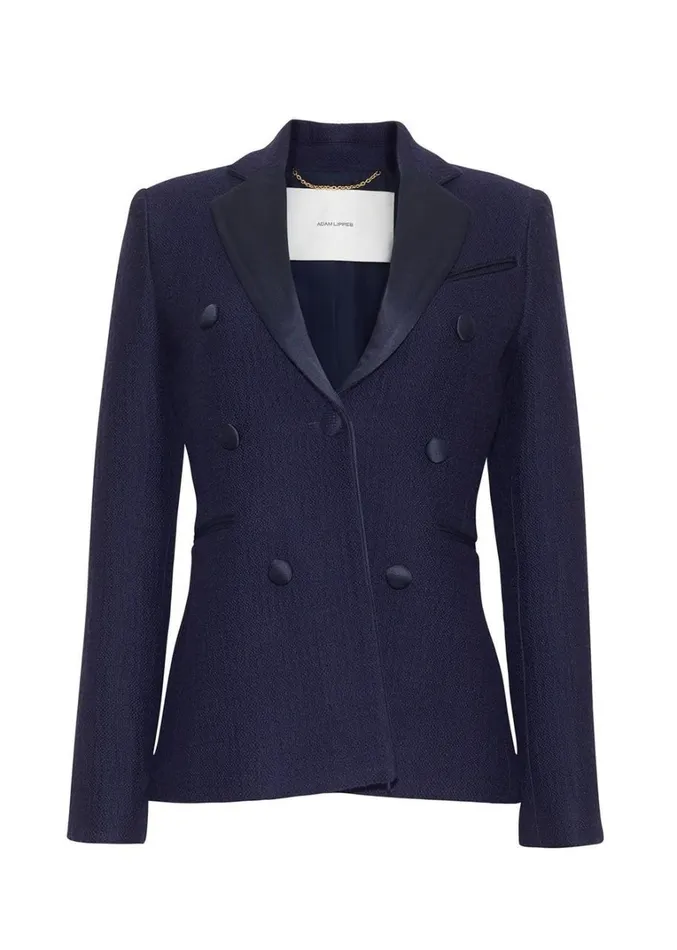 Adam Lippes Spencer Jacket Navy Womens Coats and Jackets
