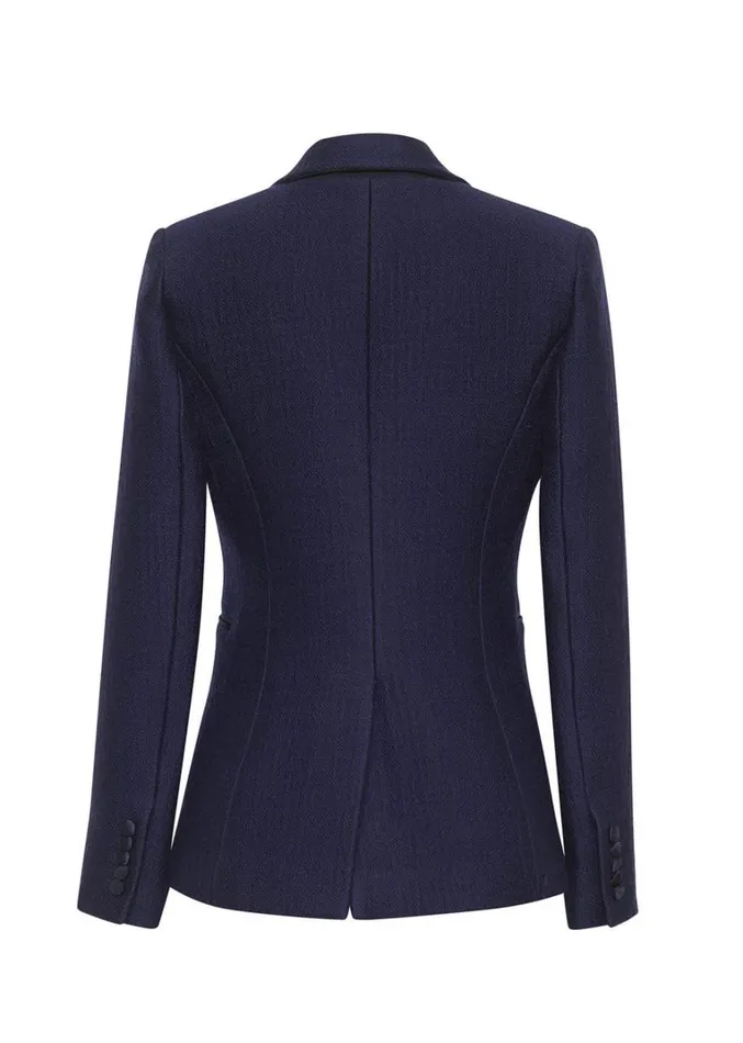 Adam Lippes Spencer Jacket Navy Womens Coats and Jackets