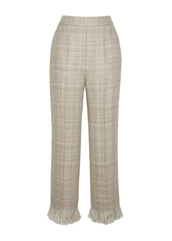 Adam Lippes Sutton Pant Khaki Multi Womens Pants