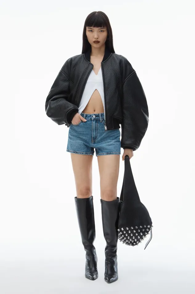 Alexander Wang Denim Shorty HighRise Short In Denim 8211 Women