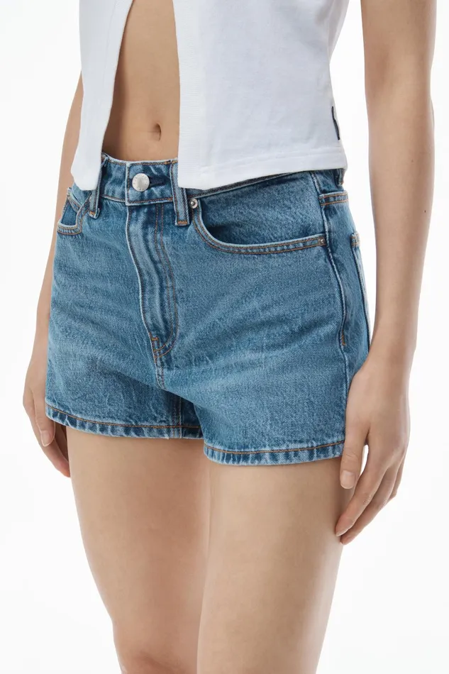 Alexander Wang Denim Shorty HighRise Short In Denim 8211 Women