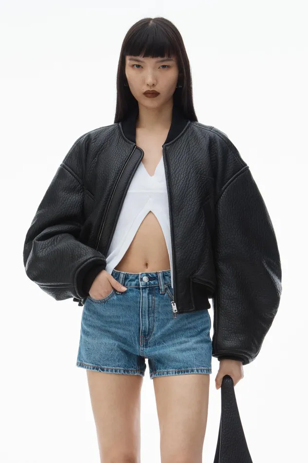 Alexander Wang Denim Shorty HighRise Short In Denim 8211 Women