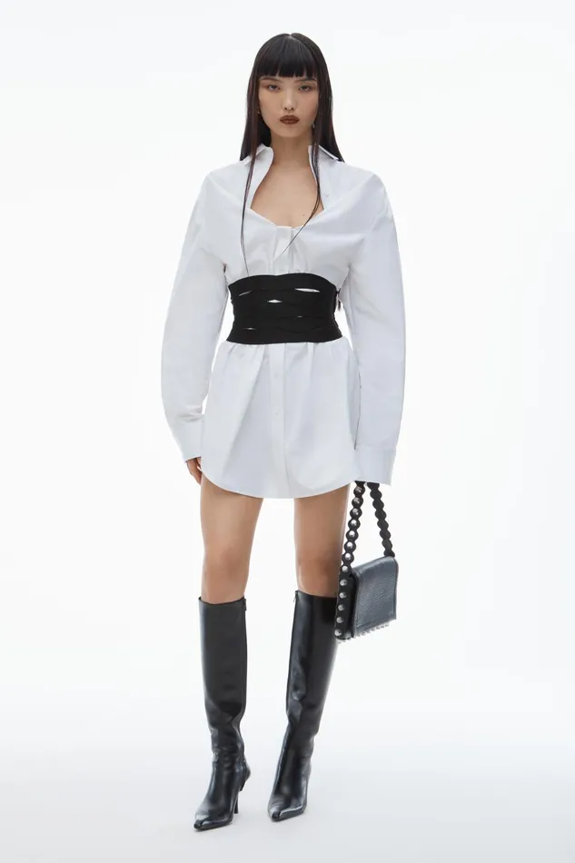 Alexander Wang Dresses Deconstructed Mini Shirtdress 8211 Women