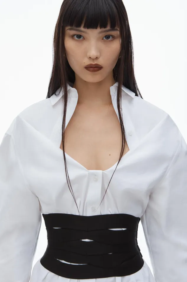 Alexander Wang Dresses Deconstructed Mini Shirtdress 8211 Women