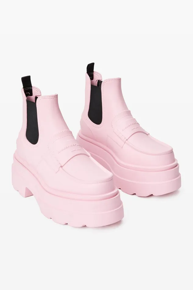 Alexander Wang Shoes Carter 75mm Ankle Platform Boot In Rubber 8211 Women