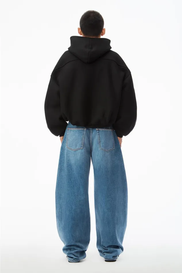 Alexander Wang Sweatshirts Star Zip Up Hoodie In Dense Fleece 8211 Men