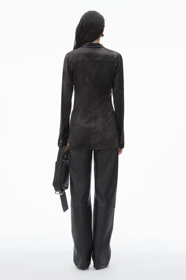 Alexander Wang Tops and Shirts Crystal Hotfix SlimFit Shirt 8211 Women