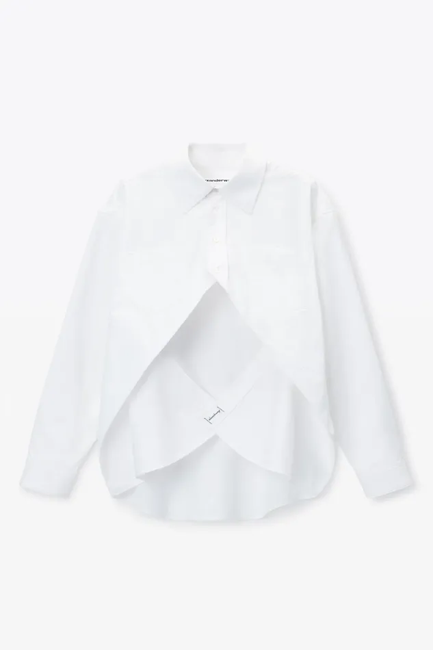 Alexander Wang Tops and Shirts Exaggerated Split Front Shirt 8211 Women