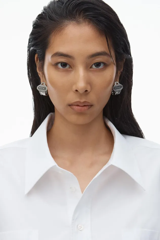 Alexander Wang Tops and Shirts Exaggerated Split Front Shirt 8211 Women
