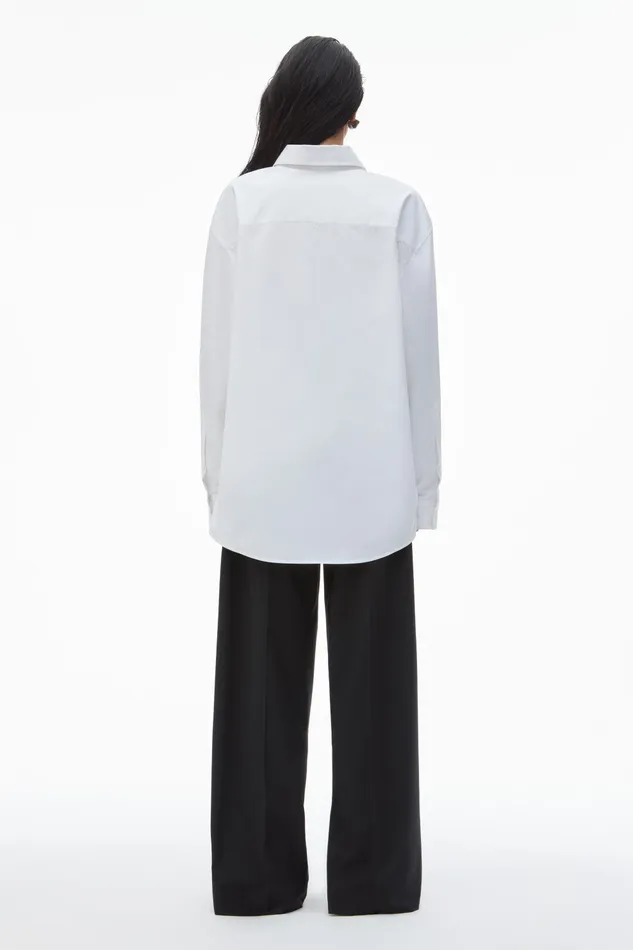 Alexander Wang Tops and Shirts Exaggerated Split Front Shirt 8211 Women