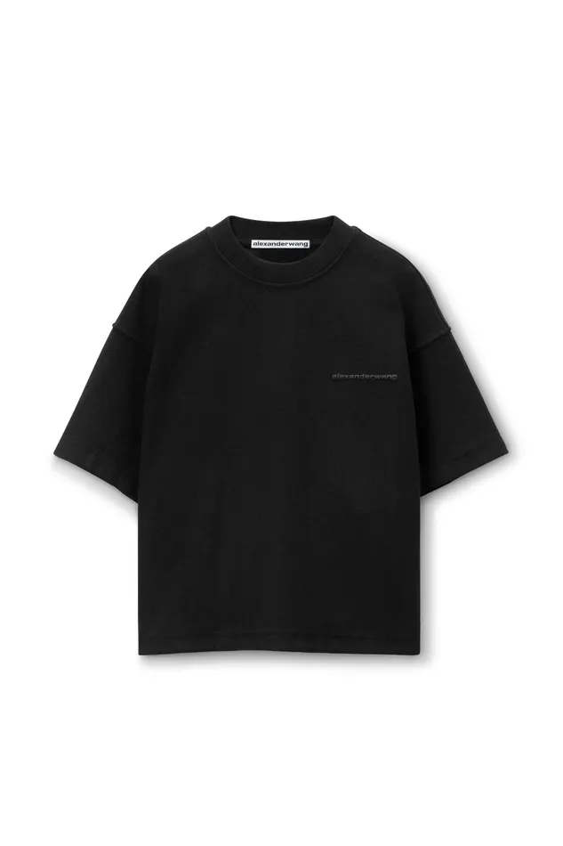 Alexander Wang Tops Puffed Logo Oversize Tee In Cotton 8211 Men