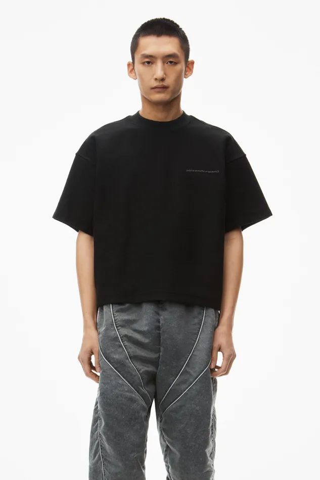 Alexander Wang Tops Puffed Logo Oversize Tee In Cotton 8211 Men