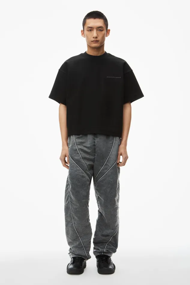 Alexander Wang Tops Puffed Logo Oversize Tee In Cotton 8211 Men